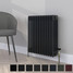 CT4-C-600-BLACK-TH - Classic Black 4 Column Radiator H600mm x W622mm CT4-C-600-BLACK-TH - Classic Black 4 Column Radiator H600mm x W622mm